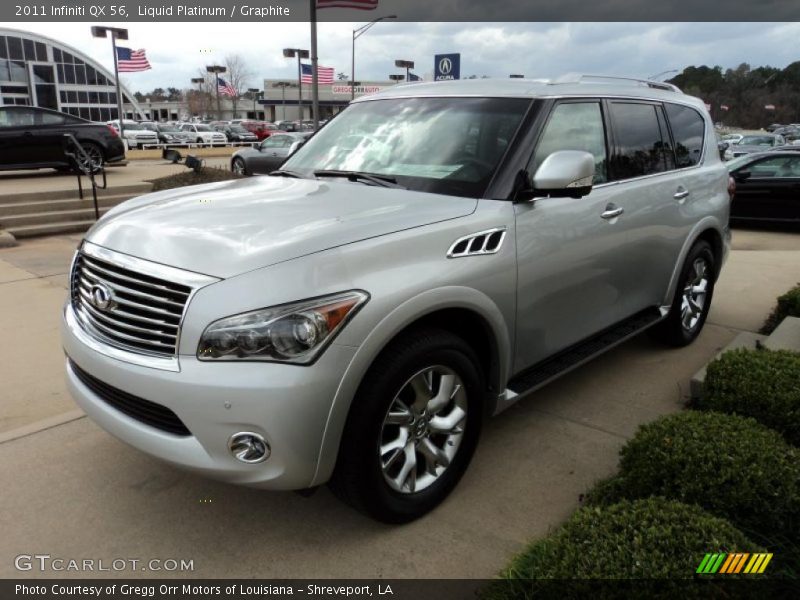 Front 3/4 View of 2011 QX 56