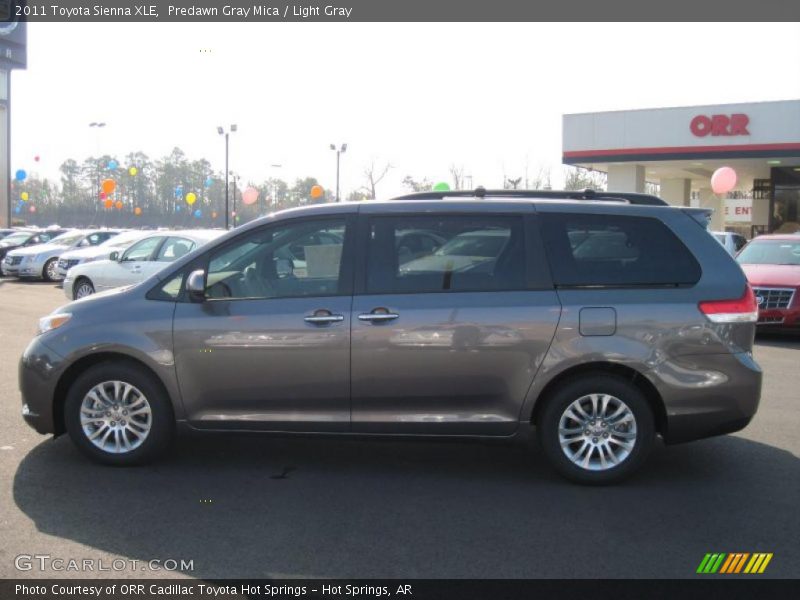 Predawn Gray Mica / Light Gray 2011 Toyota Sienna XLE