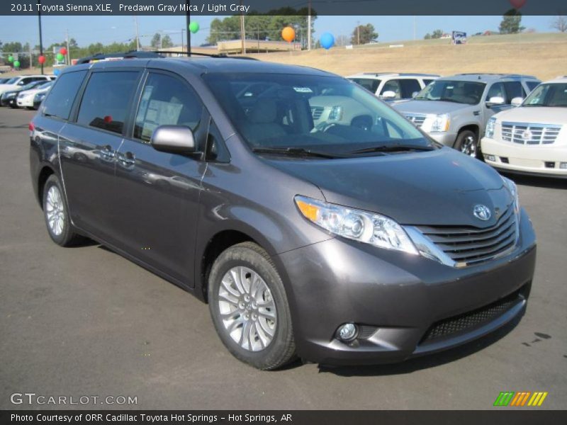 Predawn Gray Mica / Light Gray 2011 Toyota Sienna XLE