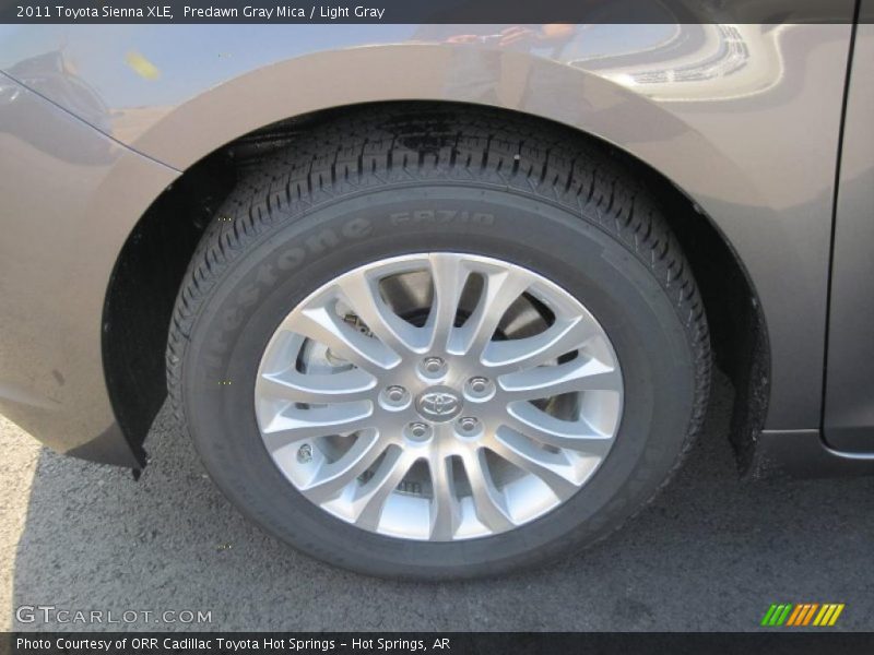 Predawn Gray Mica / Light Gray 2011 Toyota Sienna XLE