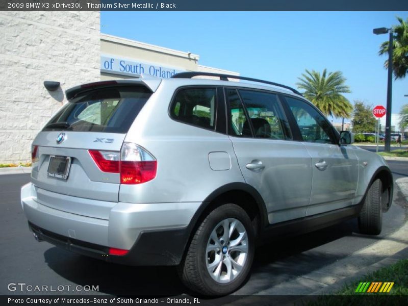 Titanium Silver Metallic / Black 2009 BMW X3 xDrive30i