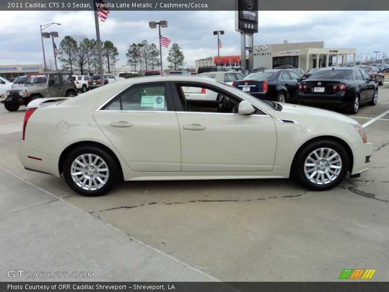 Vanilla Latte Metallic / Cashmere/Cocoa 2011 Cadillac CTS 3.0 Sedan