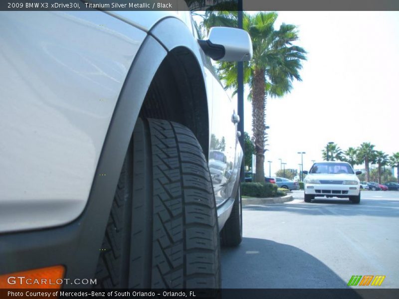 Titanium Silver Metallic / Black 2009 BMW X3 xDrive30i
