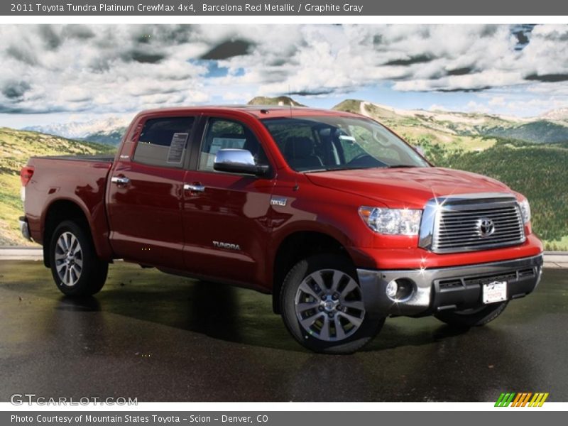 Barcelona Red Metallic / Graphite Gray 2011 Toyota Tundra Platinum CrewMax 4x4