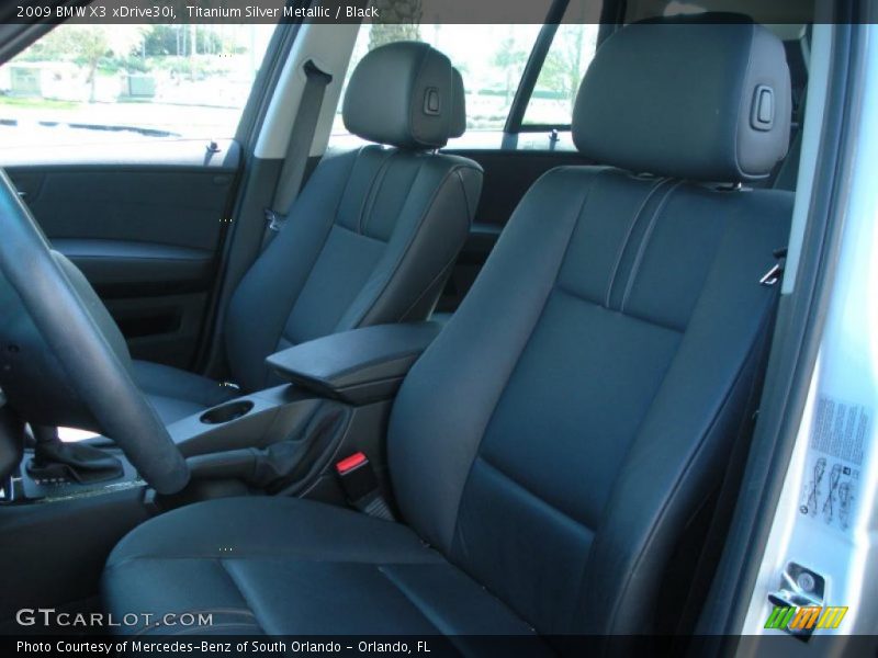 Titanium Silver Metallic / Black 2009 BMW X3 xDrive30i