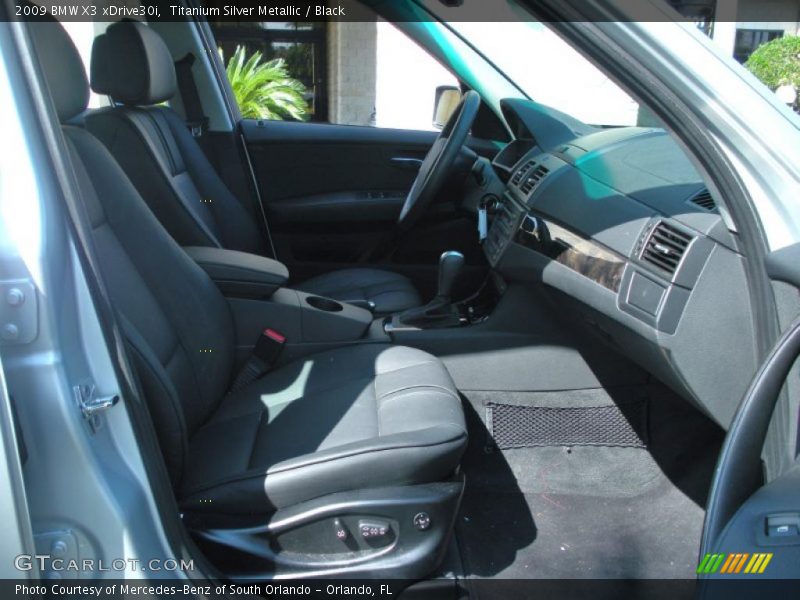 Titanium Silver Metallic / Black 2009 BMW X3 xDrive30i