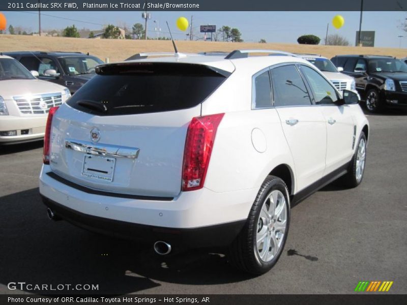 Platinum Ice Tricoat / Shale/Brownstone 2011 Cadillac SRX FWD