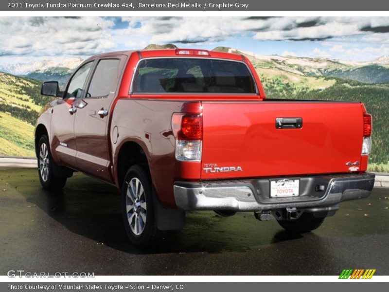 Barcelona Red Metallic / Graphite Gray 2011 Toyota Tundra Platinum CrewMax 4x4
