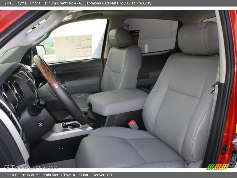  2011 Tundra Platinum CrewMax 4x4 Graphite Gray Interior
