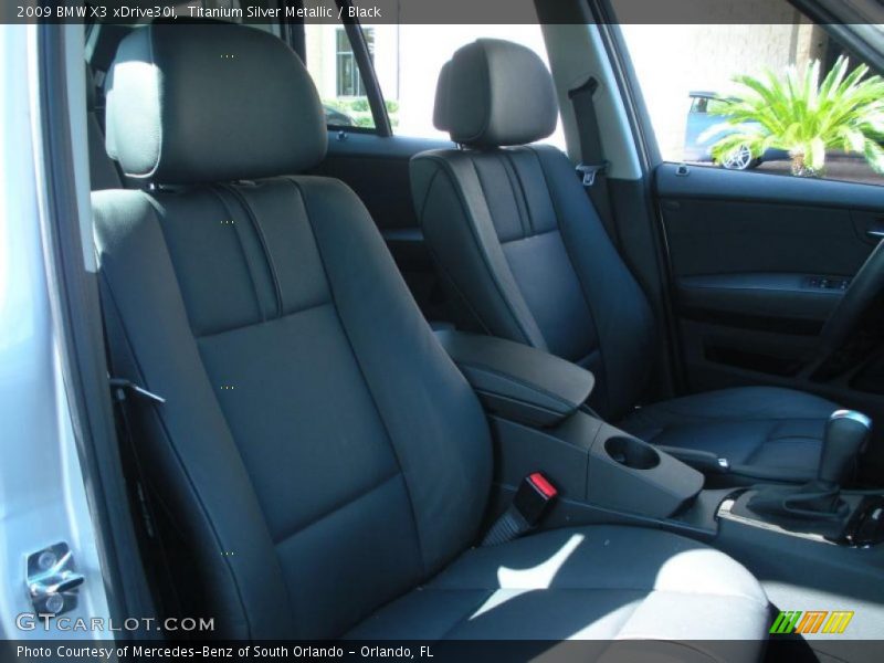 Titanium Silver Metallic / Black 2009 BMW X3 xDrive30i
