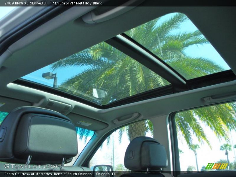 Titanium Silver Metallic / Black 2009 BMW X3 xDrive30i