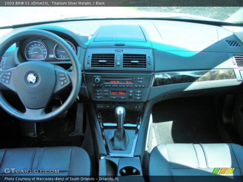 Titanium Silver Metallic / Black 2009 BMW X3 xDrive30i