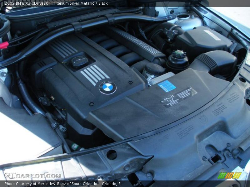 Titanium Silver Metallic / Black 2009 BMW X3 xDrive30i