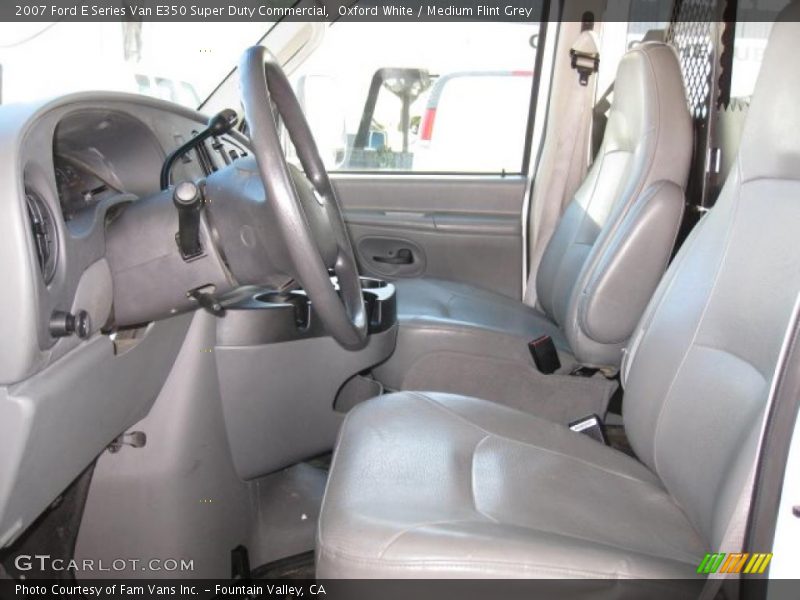  2007 E Series Van E350 Super Duty Commercial Medium Flint Grey Interior