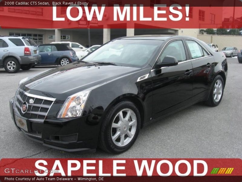 Black Raven / Ebony 2008 Cadillac CTS Sedan