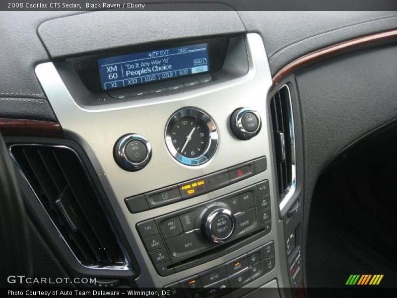 Black Raven / Ebony 2008 Cadillac CTS Sedan
