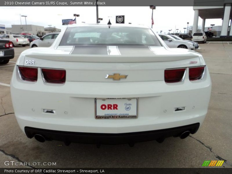 Summit White / Black 2010 Chevrolet Camaro SS/RS Coupe
