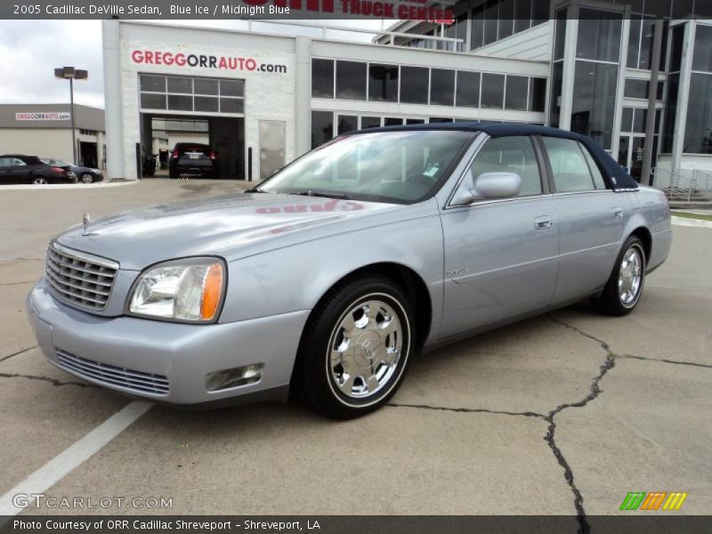 Blue Ice / Midnight Blue 2005 Cadillac DeVille Sedan