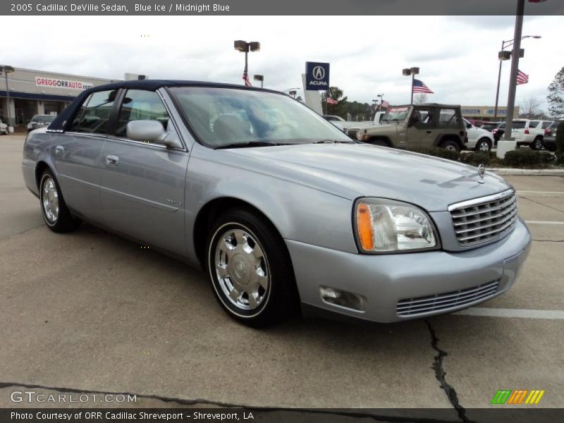 Blue Ice / Midnight Blue 2005 Cadillac DeVille Sedan