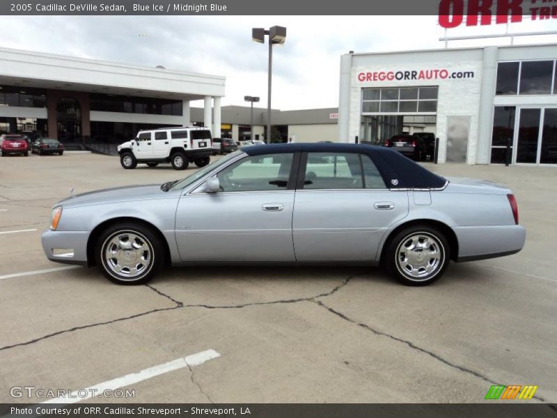 Blue Ice / Midnight Blue 2005 Cadillac DeVille Sedan