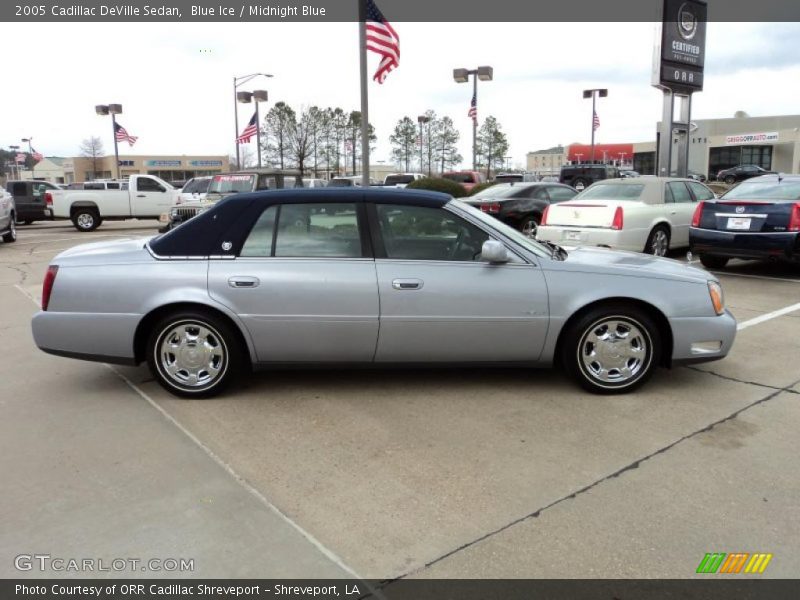 Blue Ice / Midnight Blue 2005 Cadillac DeVille Sedan