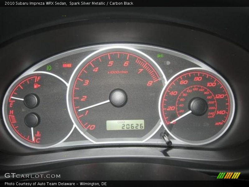  2010 Impreza WRX Sedan WRX Sedan Gauges