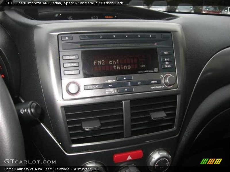 Spark Silver Metallic / Carbon Black 2010 Subaru Impreza WRX Sedan