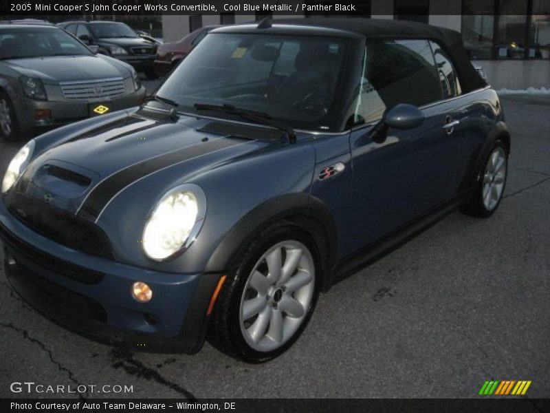 Cool Blue Metallic / Panther Black 2005 Mini Cooper S John Cooper Works Convertible