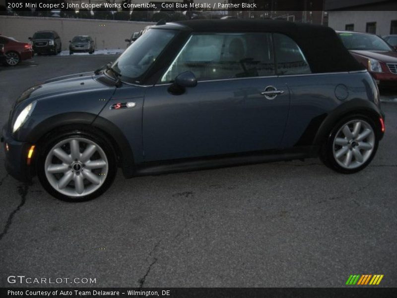 Cool Blue Metallic / Panther Black 2005 Mini Cooper S John Cooper Works Convertible