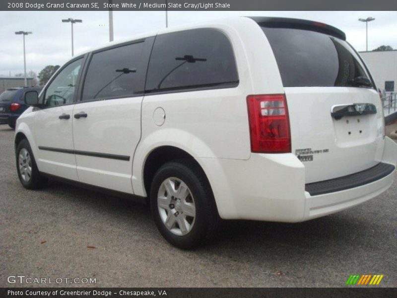 Stone White / Medium Slate Gray/Light Shale 2008 Dodge Grand Caravan SE