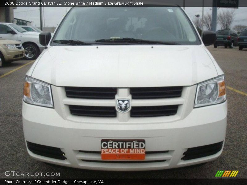 Stone White / Medium Slate Gray/Light Shale 2008 Dodge Grand Caravan SE