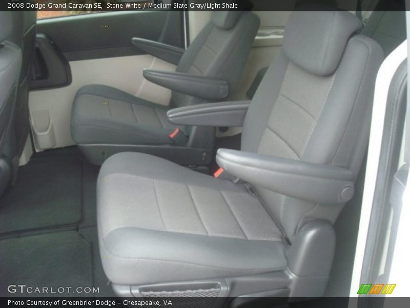 Stone White / Medium Slate Gray/Light Shale 2008 Dodge Grand Caravan SE