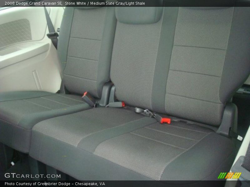 Stone White / Medium Slate Gray/Light Shale 2008 Dodge Grand Caravan SE