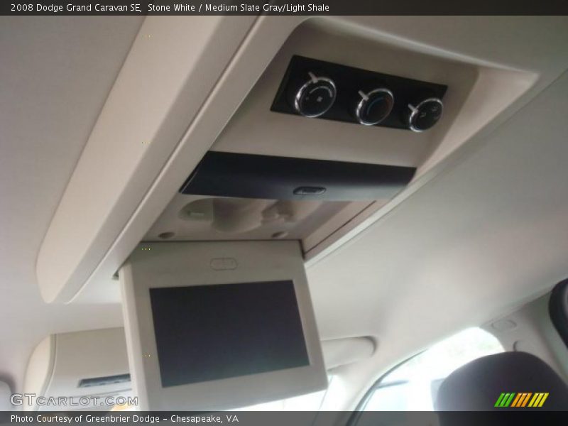 Stone White / Medium Slate Gray/Light Shale 2008 Dodge Grand Caravan SE