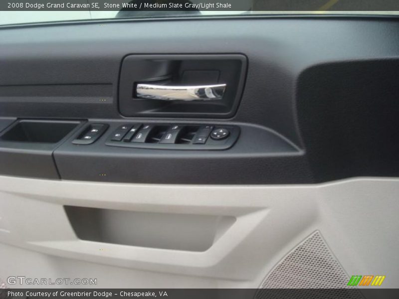 Stone White / Medium Slate Gray/Light Shale 2008 Dodge Grand Caravan SE