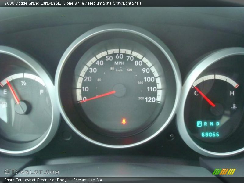 Stone White / Medium Slate Gray/Light Shale 2008 Dodge Grand Caravan SE