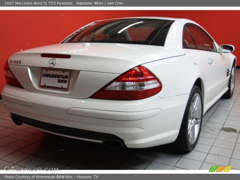 Alabaster White / Ash Grey 2007 Mercedes-Benz SL 550 Roadster