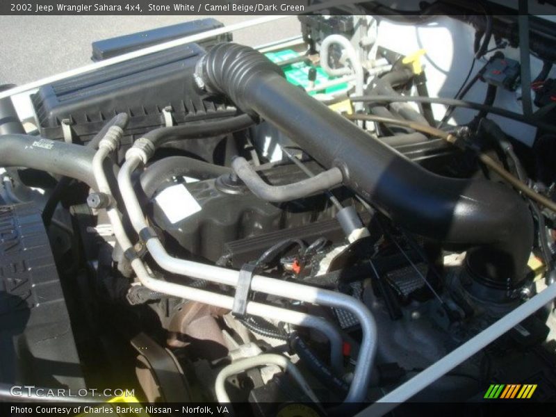  2002 Wrangler Sahara 4x4 Engine - 4.0 Liter OHV 12-Valve Inline 6 Cylinder