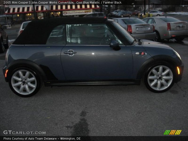 Cool Blue Metallic / Panther Black 2005 Mini Cooper S John Cooper Works Convertible