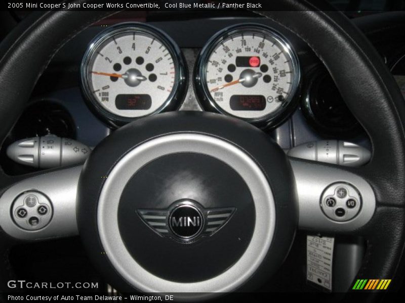 Cool Blue Metallic / Panther Black 2005 Mini Cooper S John Cooper Works Convertible