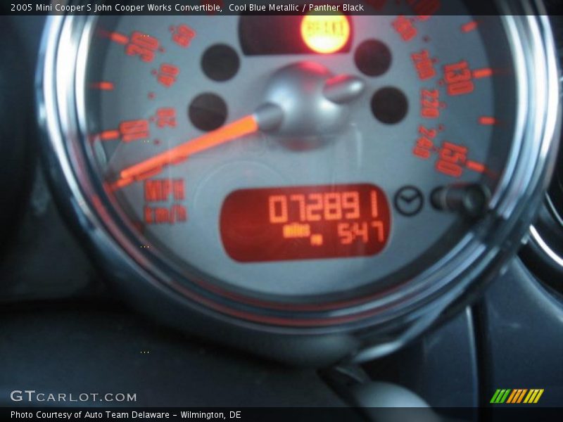 Cool Blue Metallic / Panther Black 2005 Mini Cooper S John Cooper Works Convertible