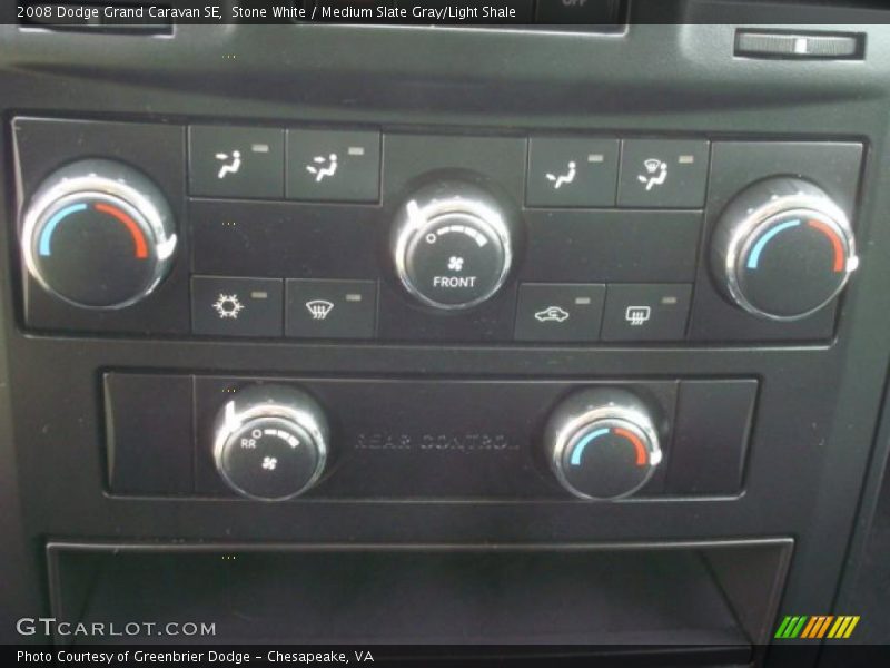 Stone White / Medium Slate Gray/Light Shale 2008 Dodge Grand Caravan SE