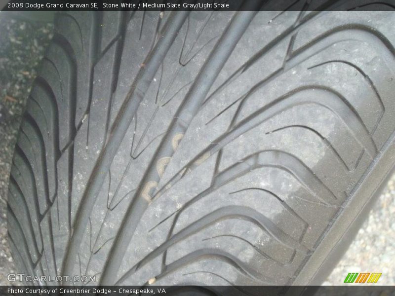 Stone White / Medium Slate Gray/Light Shale 2008 Dodge Grand Caravan SE