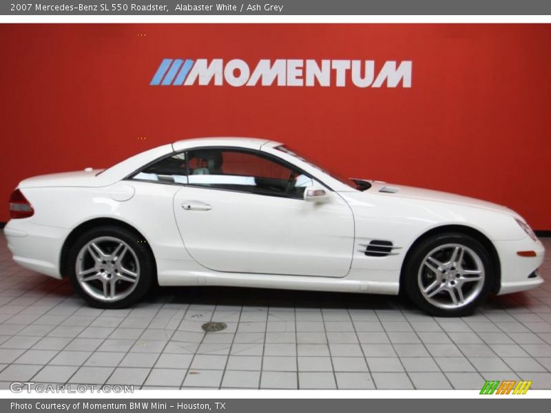 Alabaster White / Ash Grey 2007 Mercedes-Benz SL 550 Roadster