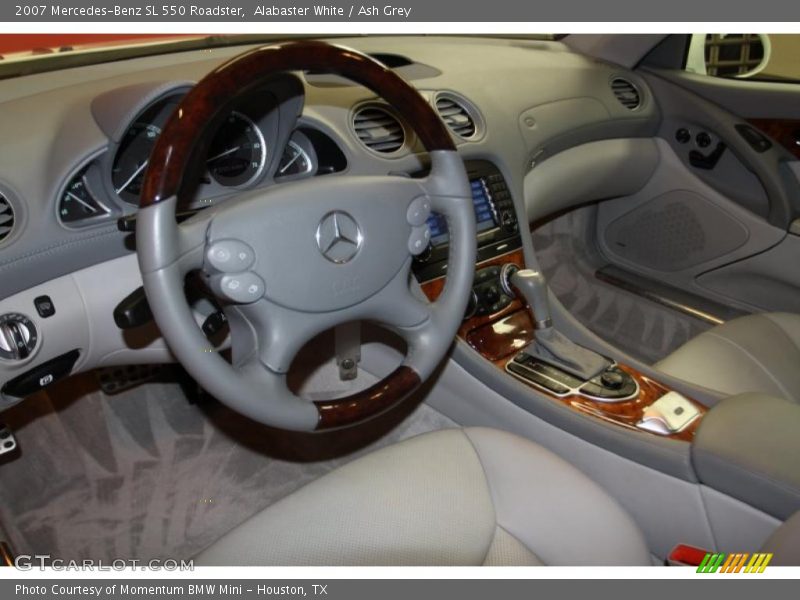 Alabaster White / Ash Grey 2007 Mercedes-Benz SL 550 Roadster