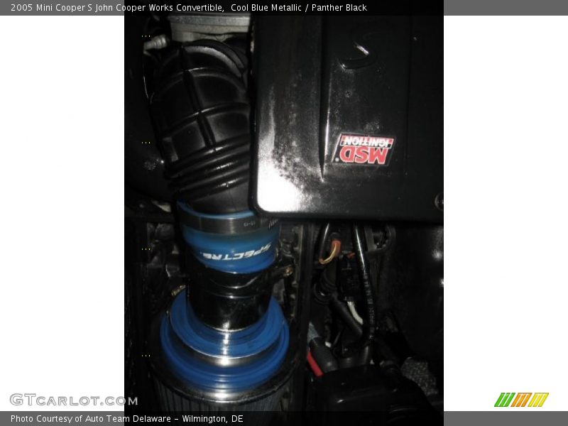 Cool Blue Metallic / Panther Black 2005 Mini Cooper S John Cooper Works Convertible