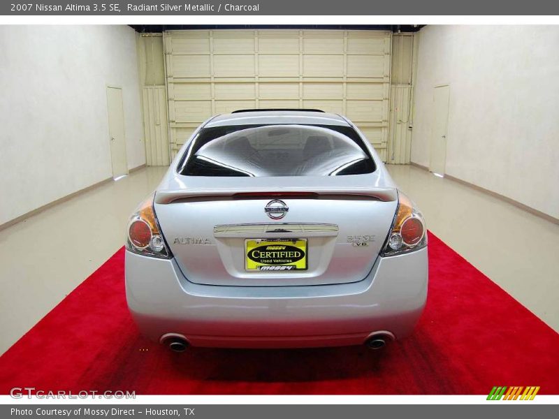 Radiant Silver Metallic / Charcoal 2007 Nissan Altima 3.5 SE