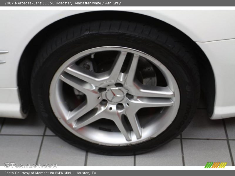Alabaster White / Ash Grey 2007 Mercedes-Benz SL 550 Roadster