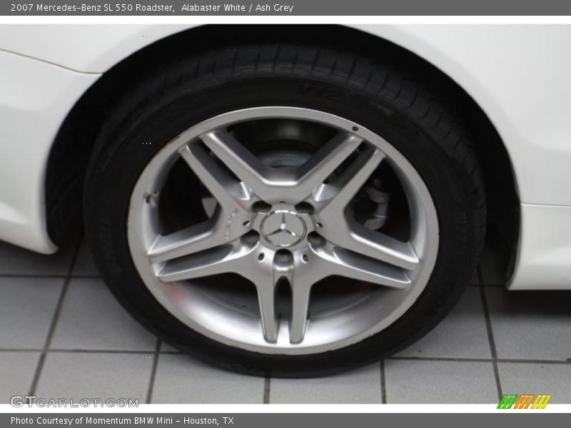 Alabaster White / Ash Grey 2007 Mercedes-Benz SL 550 Roadster