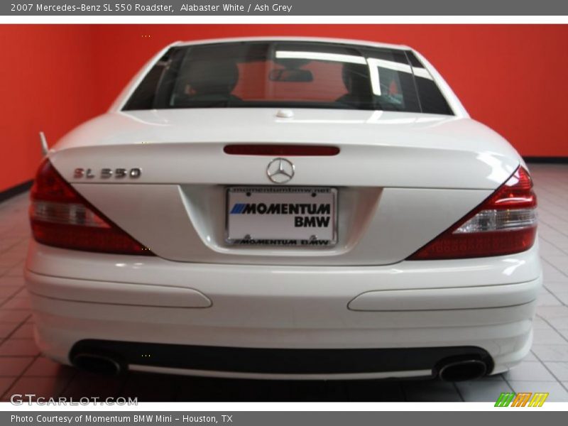 Alabaster White / Ash Grey 2007 Mercedes-Benz SL 550 Roadster